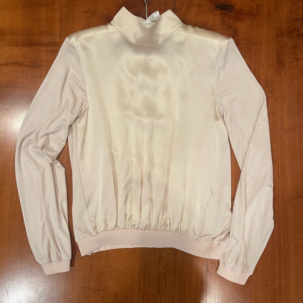 Generation Love Silk Mock Neck Top